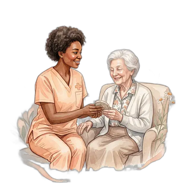 Caregiver prepared to respond to a care emergency